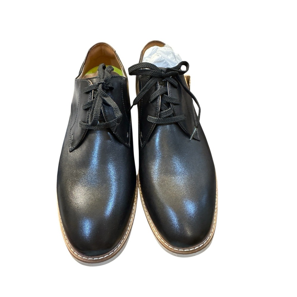 Florsheim VIBE  Plain Toe Oxford  Black Leather‎ Size 11 W
